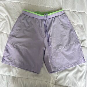 Fabletics Shorts Mens Size Small Purple Green Activewear Gym Outdoor Running
